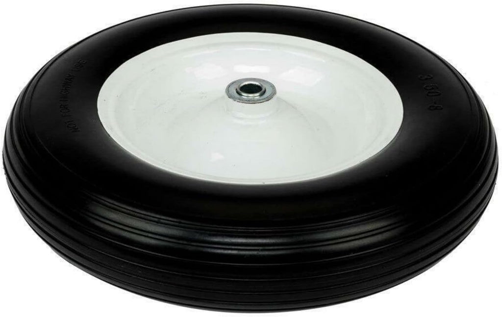 14.2" Flat Free Solid Foam Wheelbarrow Tire 5/8 Axle F70154