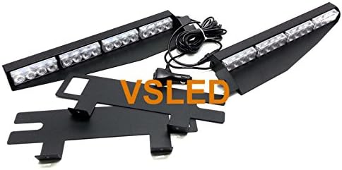 32 Watt Blue LED Emergency Beacon Light Bar Pack of 2 Q245209