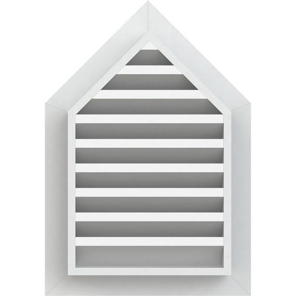 Peaked Top Gable Vent, PVC C68099