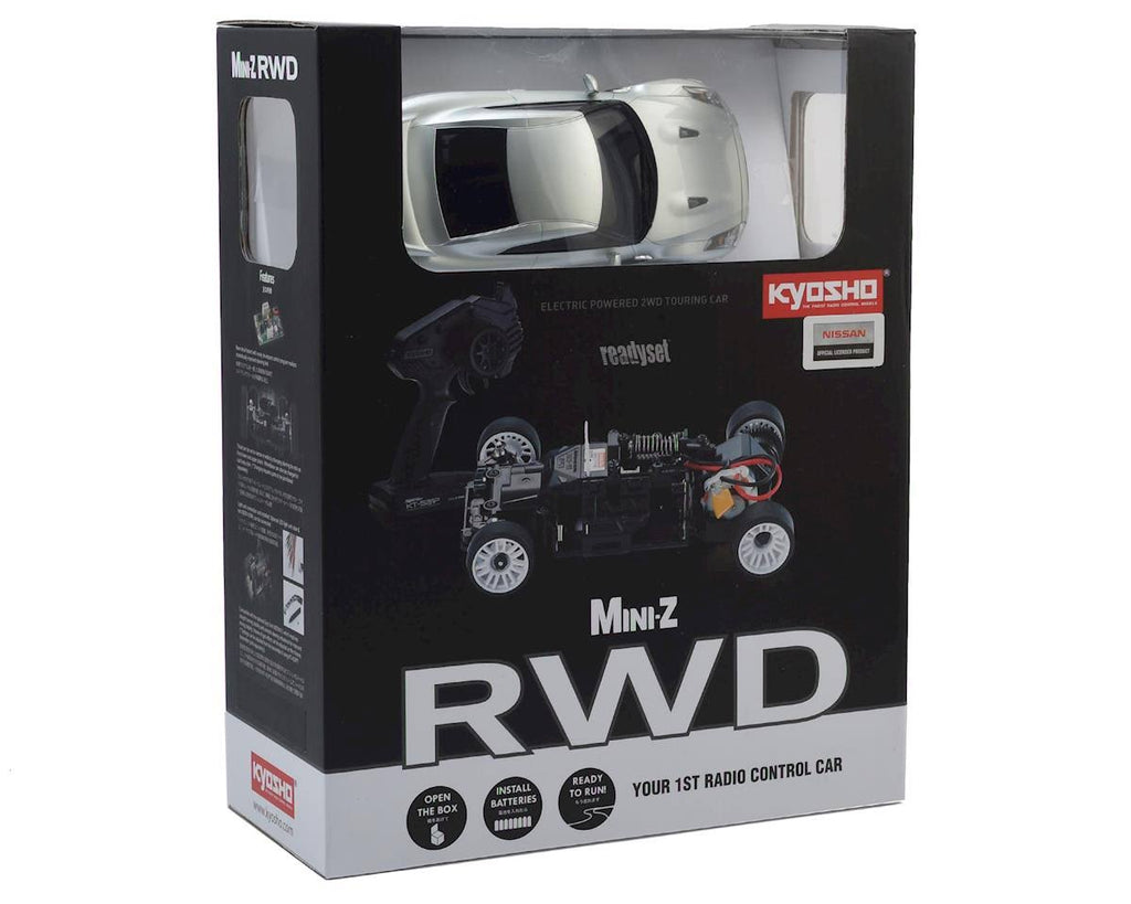 Silver Nissan GT-R (R35) Mini-Z Readyset L481174