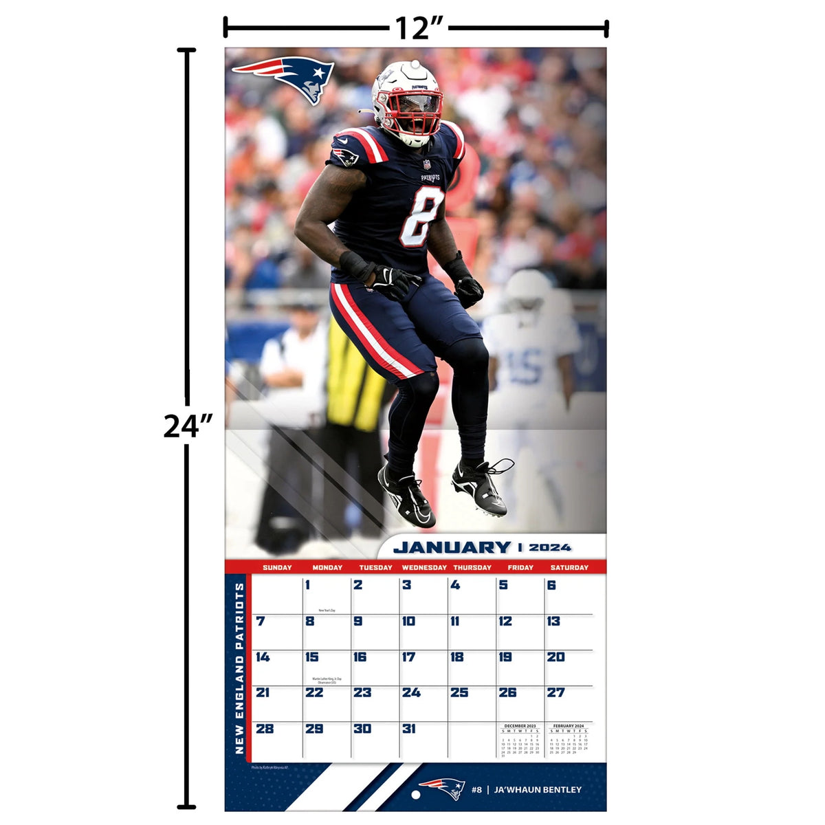 2024 12x12 Team Wall Calendar F84732