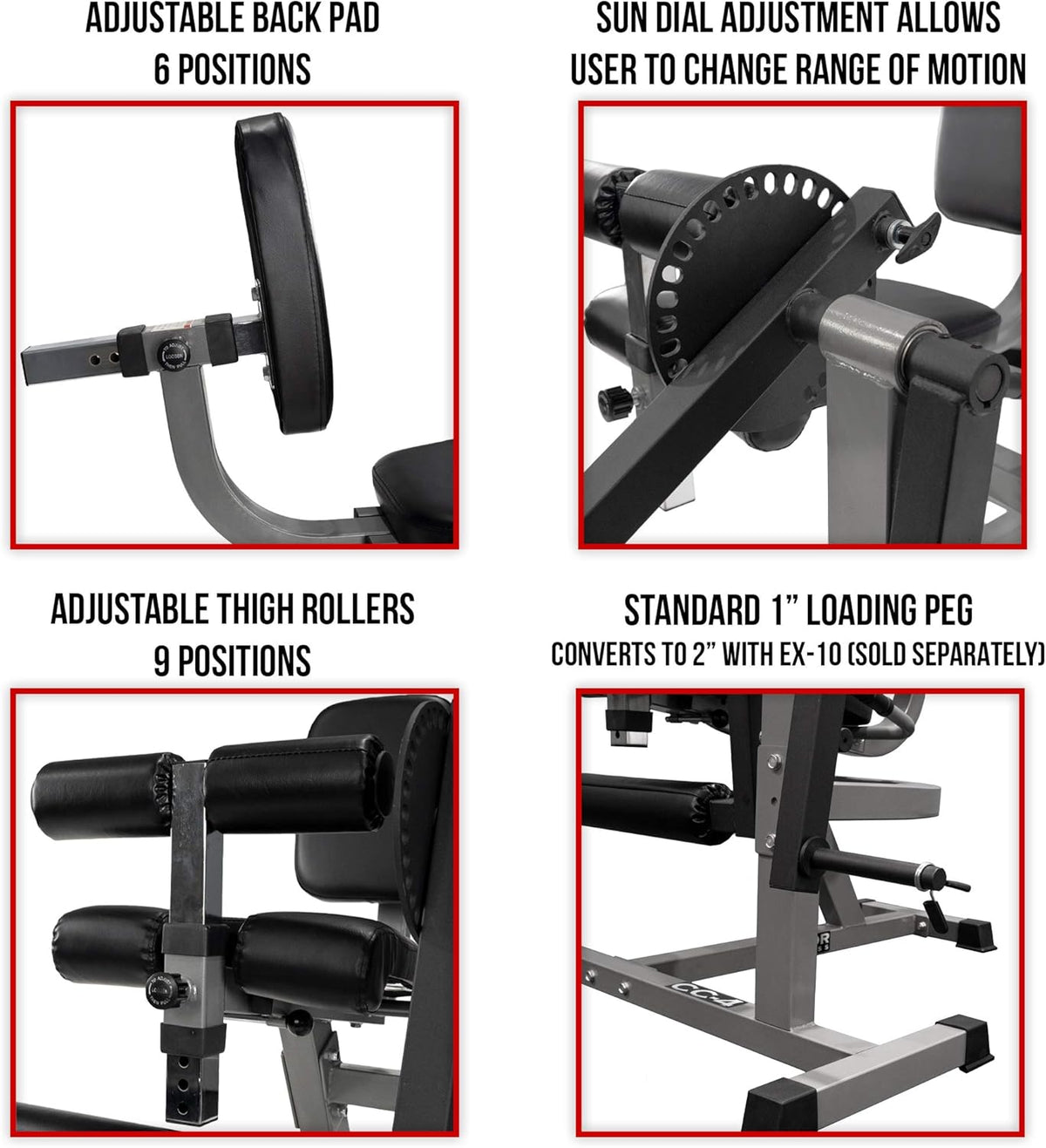 Adjustable Leg Curl Extension Machine V774624