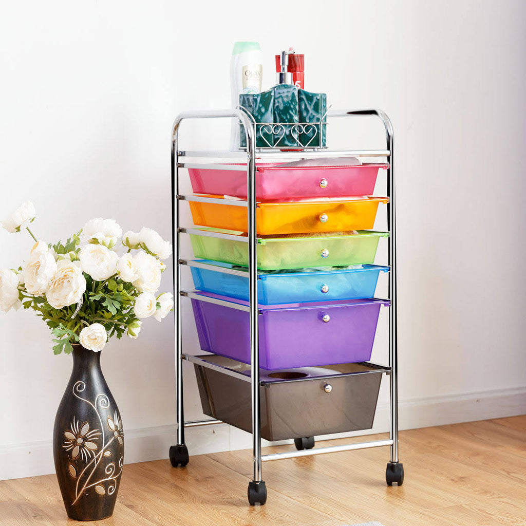 6 Drawer Rolling Storage Cart J3241
