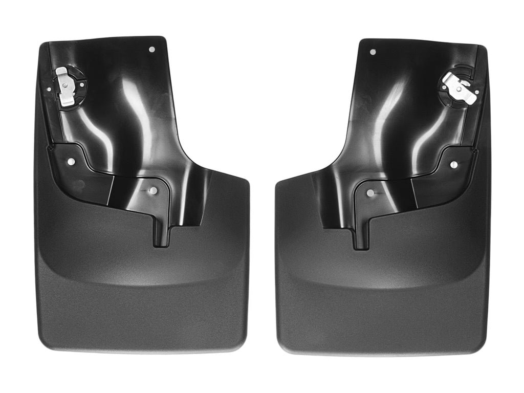 Black No Drill Splash Guard MudFlaps, Front Pair B46384