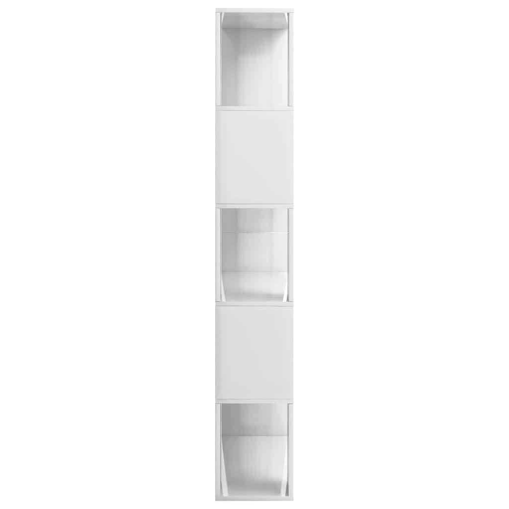 High Gloss Black Book Cabinet Room Divider Chipboard C4660
