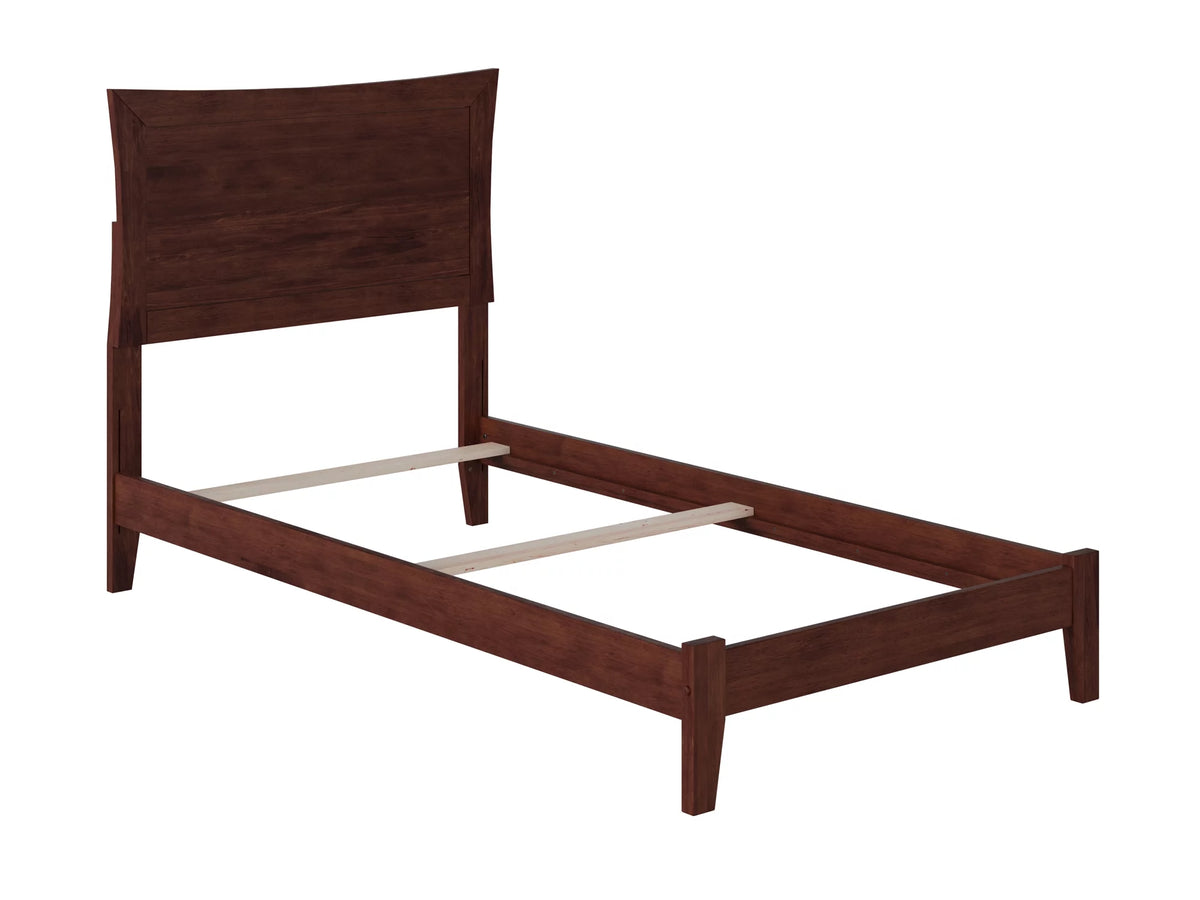 Twin Wood Bed Frame with Panel Headboard V495183