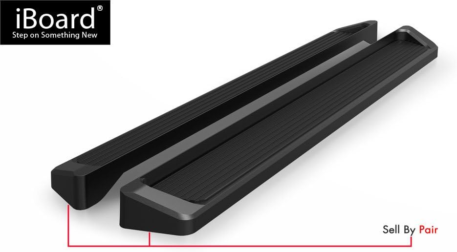 Black 6in Running Boards S4619