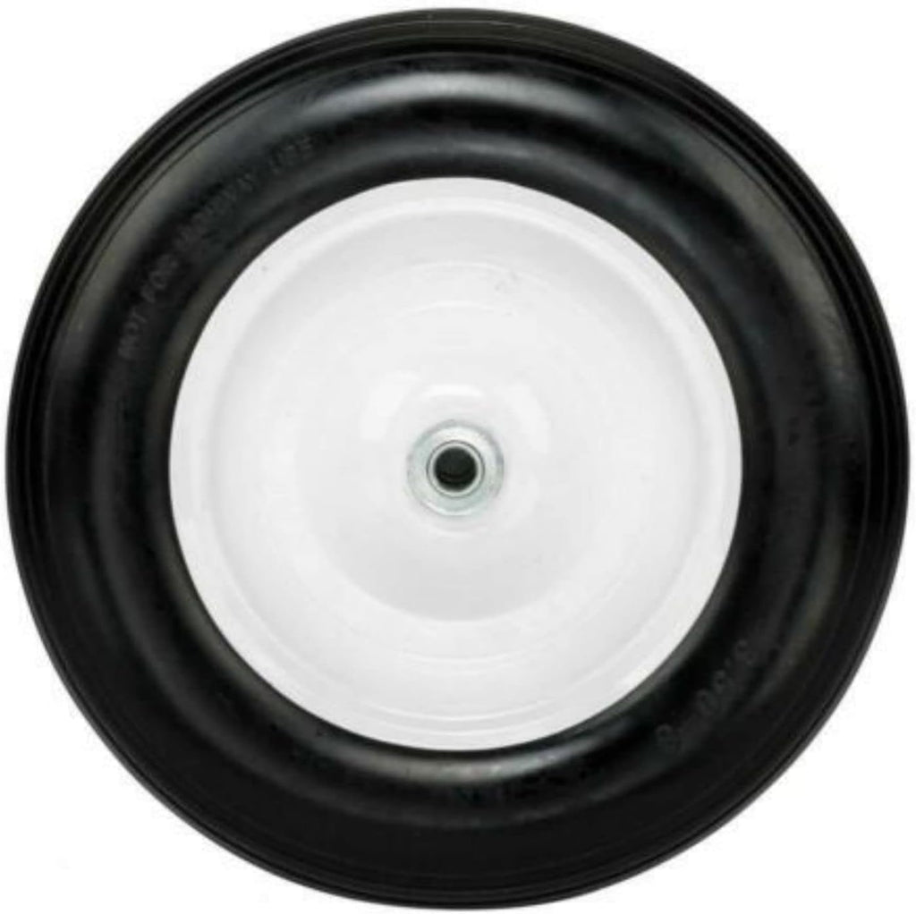 14.2" Flat Free Solid Foam Wheelbarrow Tire 5/8 Axle F70154