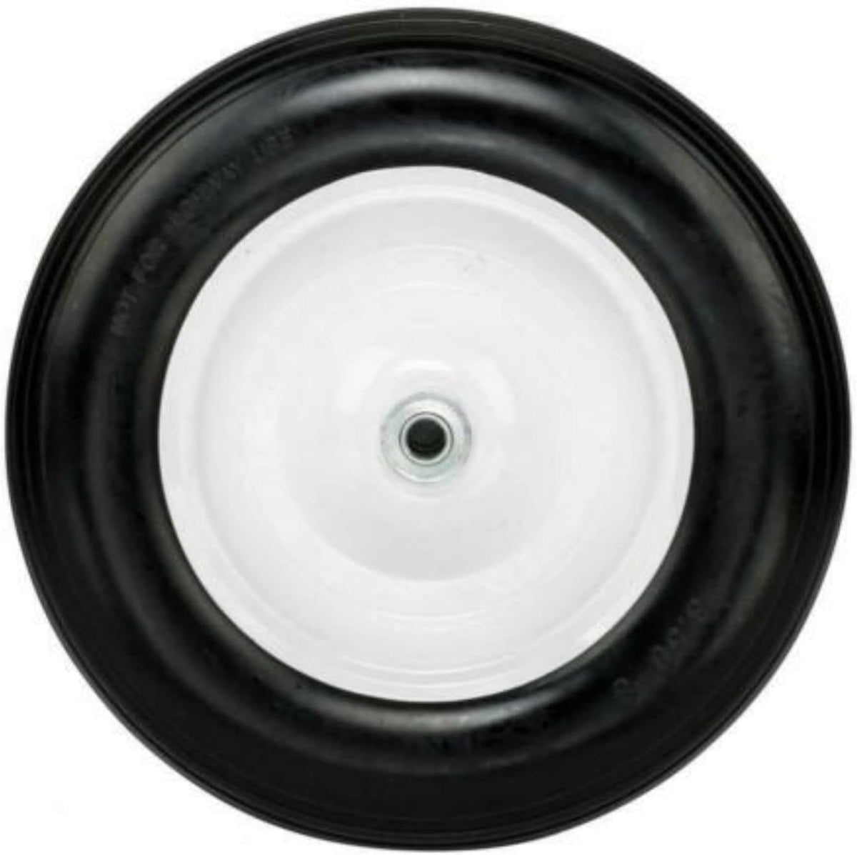 14.2" Flat Free Solid Foam Wheelbarrow Tire 5/8 Axle F70154