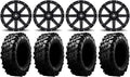 9 Items ATV Wheels 28 Tires 4x110 Bolt Pattern 10mmx1.25 Lug Kit O9734