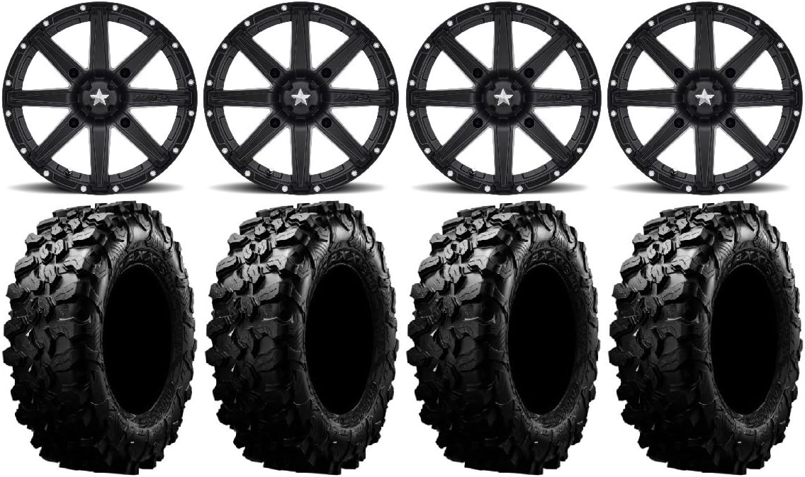 9 Items ATV Wheels 28 Tires 4x110 Bolt Pattern 10mmx1.25 Lug Kit O9734