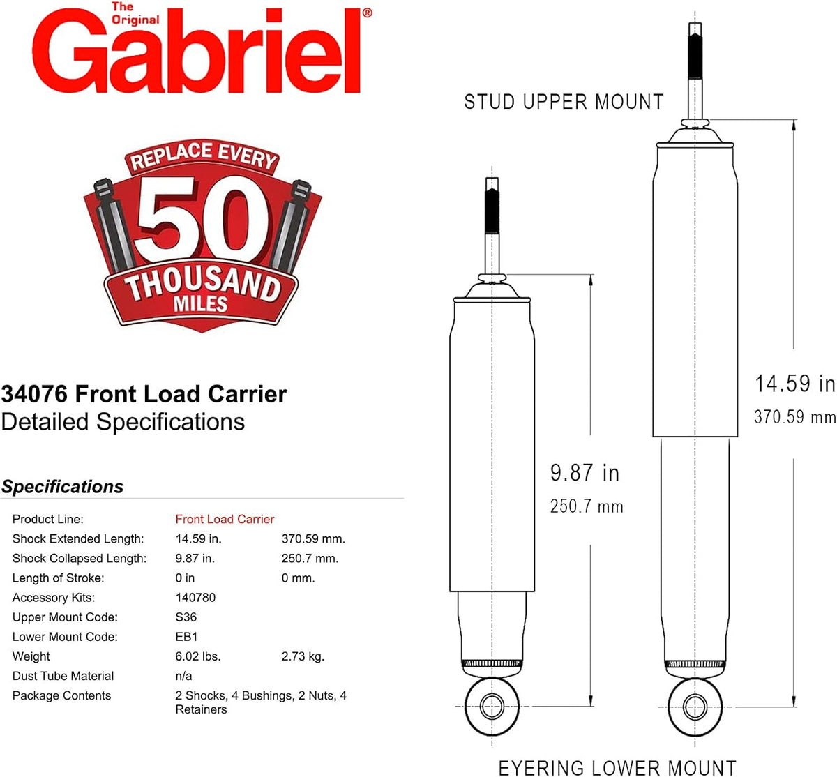 Front Load Carrier Pack of 2 W54855