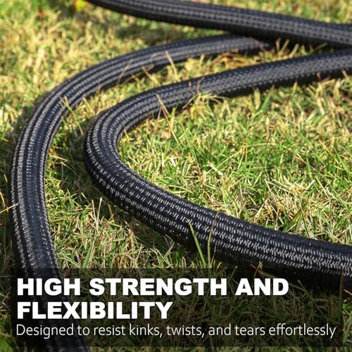 Black 50FT Flexible Water Hose with 10 Function Sprayer P835503