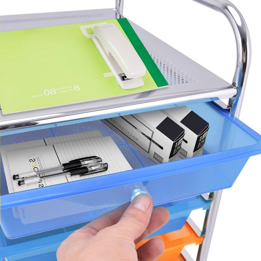 15-Drawer Utility Organizer Rolling Cart with Wheels D68624