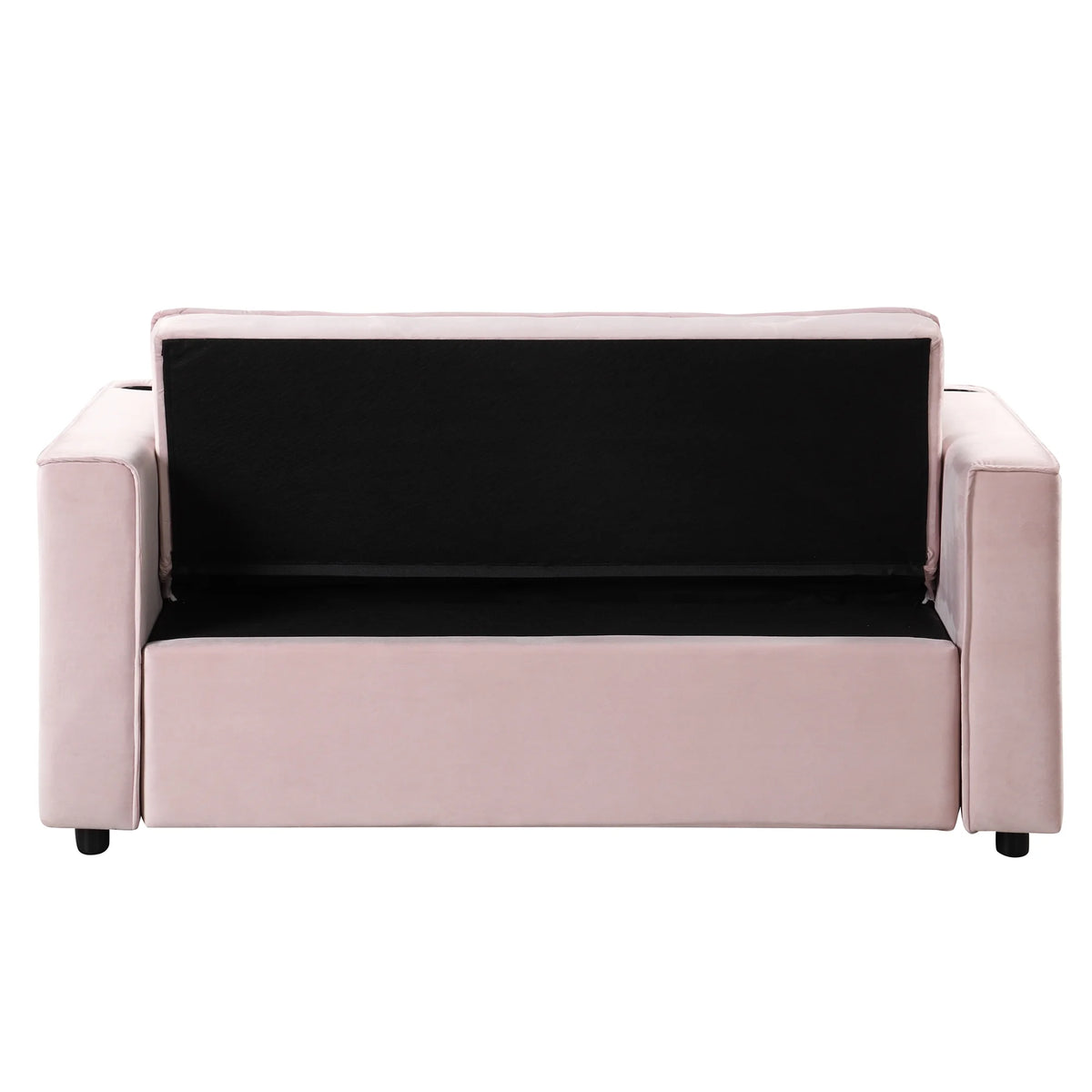Convertible Sleeper Sofa Bed with Cup Holder and USB Charging Ports V4376