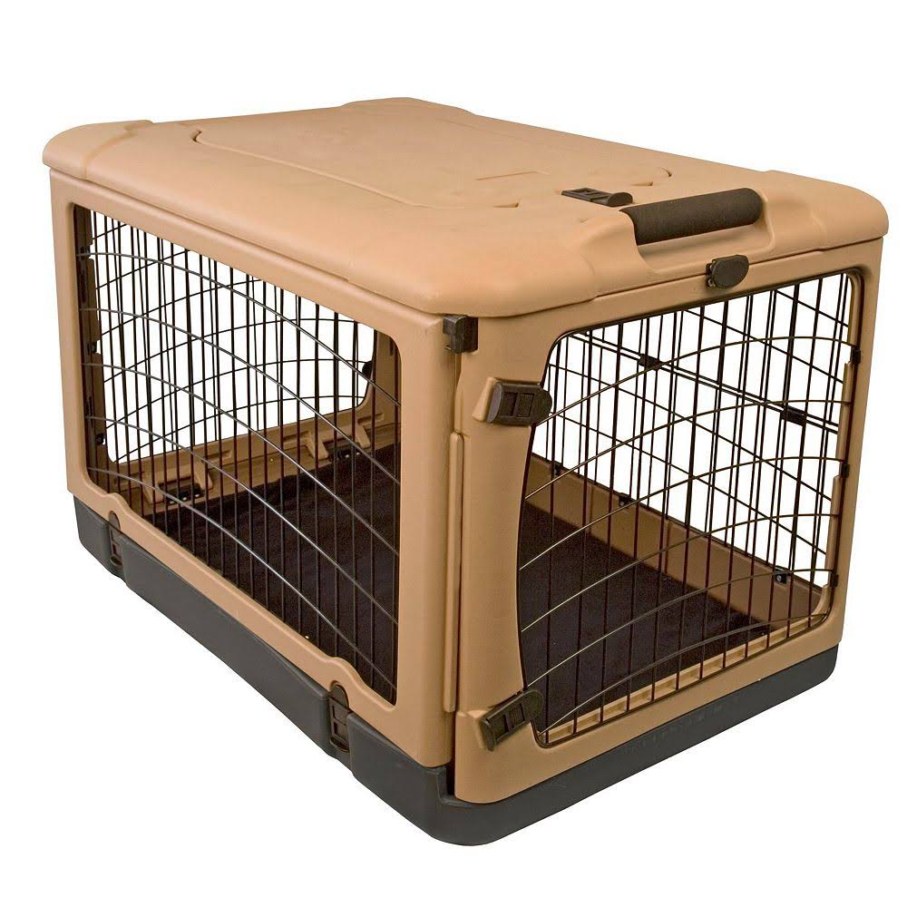Medium Steel Dog Crate with Pad B364