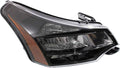 Passenger Side Black Bezel Headlight Assembly with Bulbs D7950