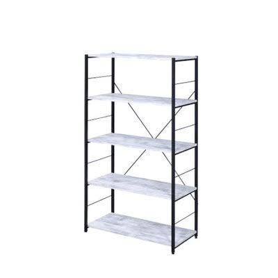 White Metal Etagere Bookcase D490