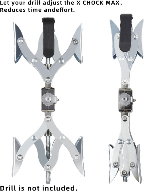 2 Pack X-Shaped Wheel Chock Stabilizer for Travel Trailers E8985