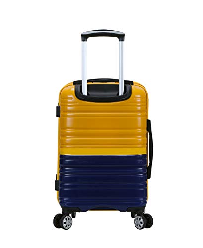 Expandable Hardside Spinner Wheel Luggage, Two Tone Navy, Carry-On 20-Inch Z396