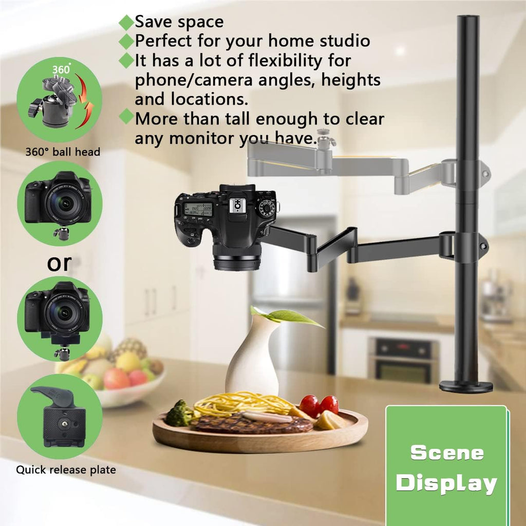 Overhead Camera Desk Mount Stand with Flexible Arm R649705