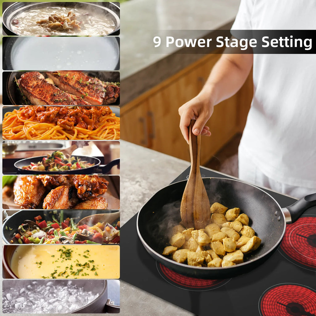 24 Inch 4 Burners Electric Cooktop U90327
