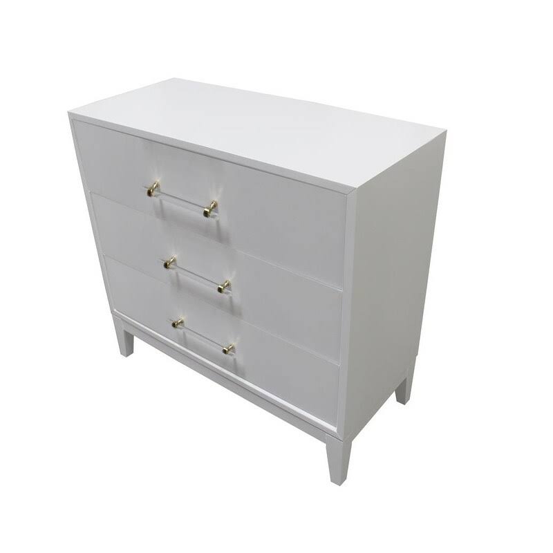 White Lacquer Hall Chest K62264