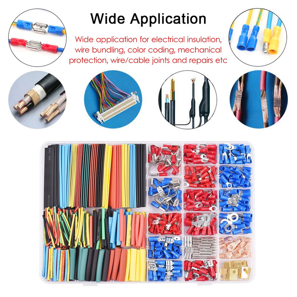 678PCS Terminals & Heat-shrink Tube Kit K3692