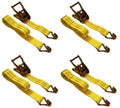 1.5"x15' Ratchet Straps 4000 Lbs 4 Pack I76848