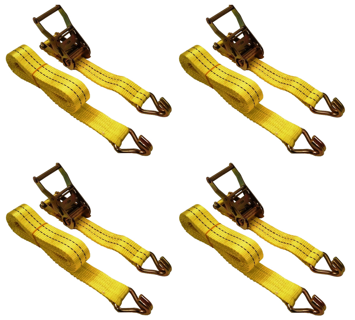 1.5"x15' Ratchet Straps 4000 Lbs 4 Pack I76848