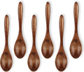 6 Pcs 5.5 Inches Wooden Spoons J8513