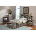 Twin Bookcase Bed with Trundle A904