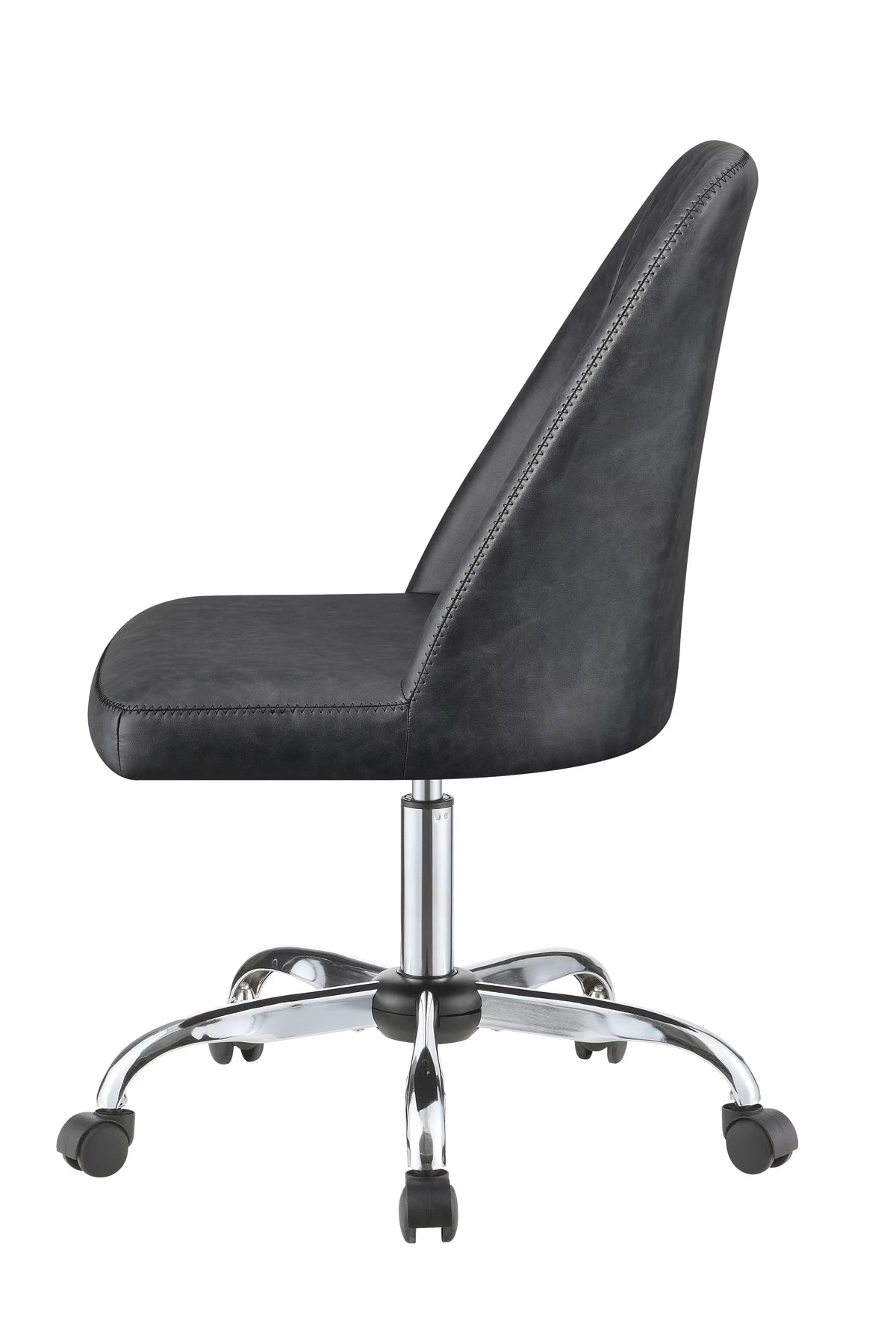 Grey and Chrome Upholstered Office Chair D61502