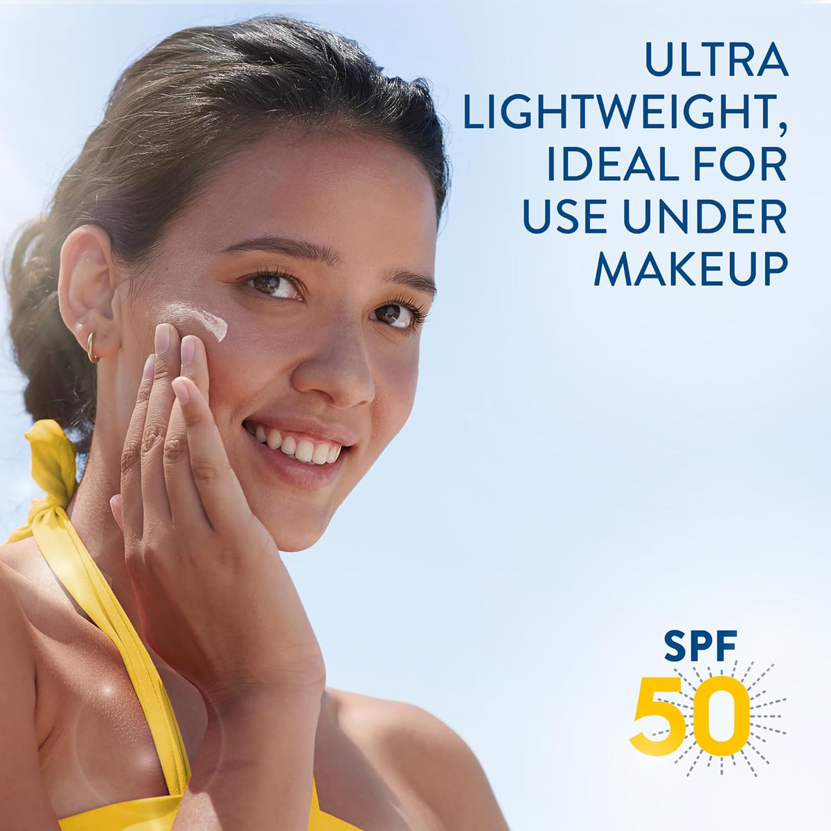 Unscented 100% Mineral Liquid Sunscreen SPF 50 with Zinc Oxide, 1.7 Fl Oz B856