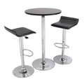 Black Round 3-Piece Pub Table Set R5647