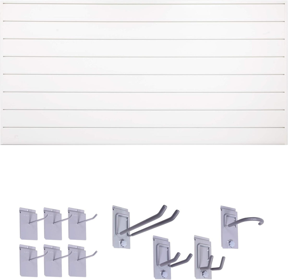 6" Starter Bundle (8x4 ft) with 10-Piece Locking Hook Kit (White) H423