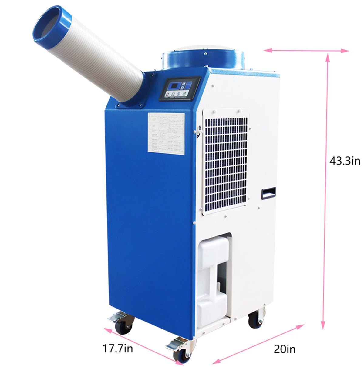 Mobile Industrial Air Conditioner Portable Evaporative Cooler with Wheels 220V K3489