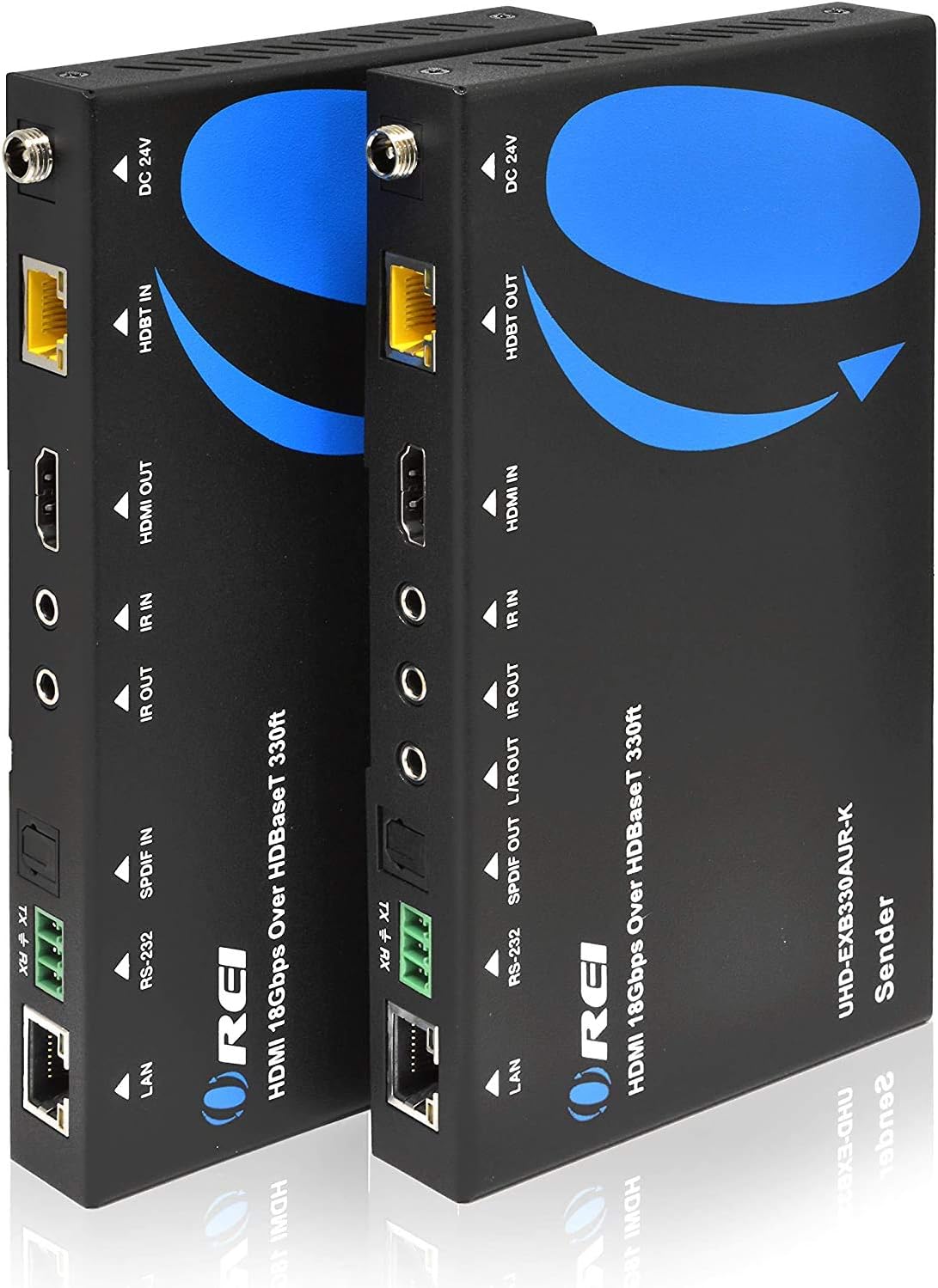4K HDMI Extender Over Single CAT5e/6/7 Cable with HDR, KVM, CEC, ARC & IR Support, RS-232, Up to 330 Ft, Power Over Cable Y1417