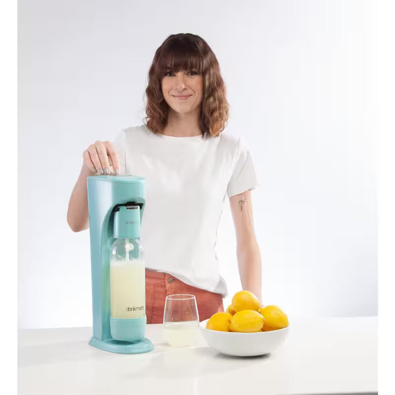 Sparkling Water Soda Maker Machine with 3 60L CO2 Cartridge, 1L and 0.5L Bottles S5624