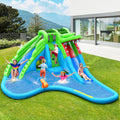 Inflatable Kid Bounce House with Dual Slide and Splash Pool C65471
