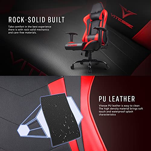 Purple Gaming Chair with Lumbar Support and Headrest F9002