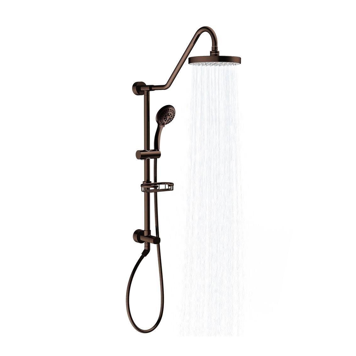 Dual Rain Shower Hand Held Head Spa System, Oil Rubbed Bronze R970