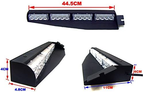 32 Watt Blue LED Emergency Beacon Light Bar Pack of 2 Q245209