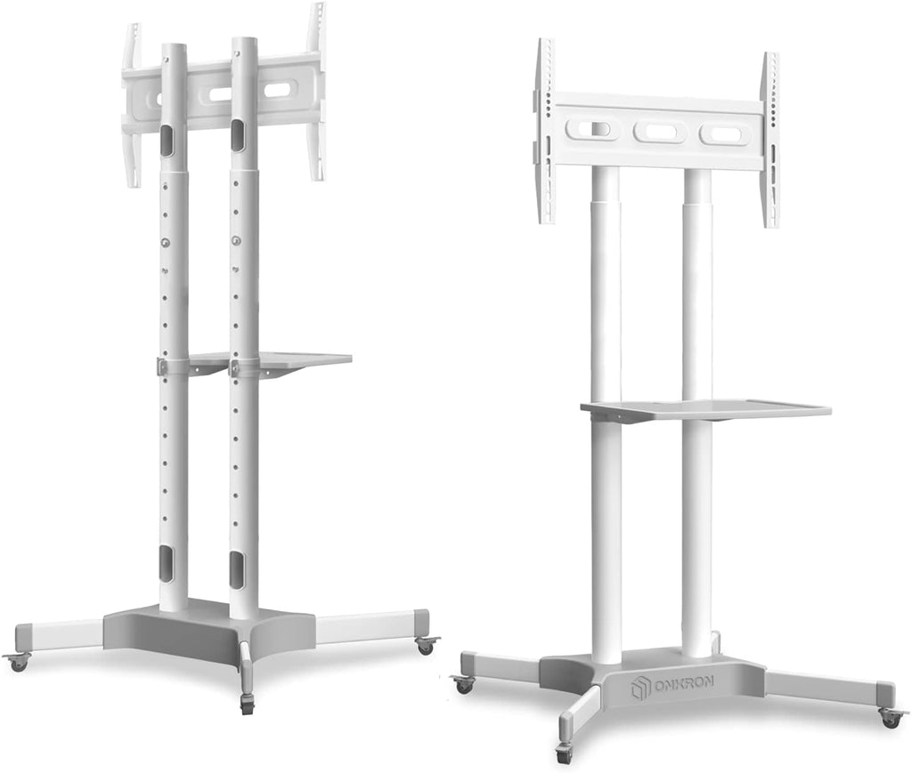 Mobile TV Stand for 32 to 65 Inch TV Screens with Wheels Shelves E1042