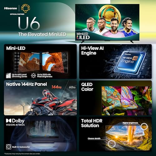 55" Mini-LED 4K UHD Smart TV, QLED, Native 144Hz, HDR10+, Dolby Vision IQ, Dolby Atmos, Black F224
