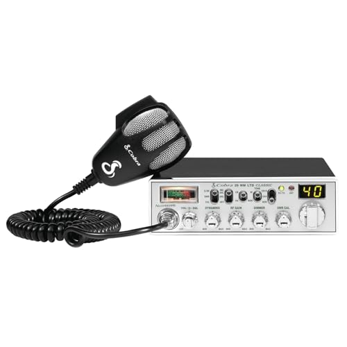 Black CB Radio with NOAA Weather Channels and 4-Color LCD D84459
