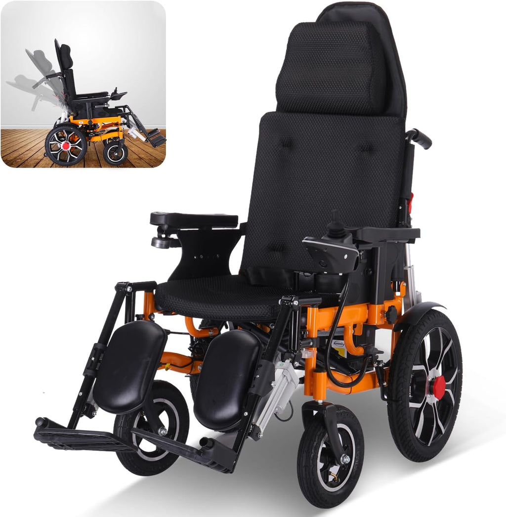 Lightweight Foldable 20" Seat Width All Terrain Motorized Wheelchair W675450