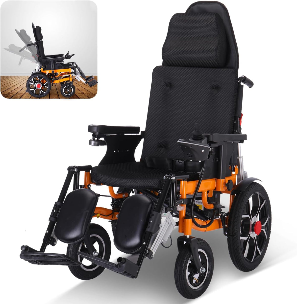 Lightweight Foldable 20" Seat Width All Terrain Motorized Wheelchair W675450