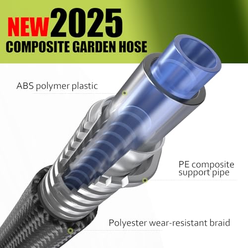 Black 50FT Flexible Water Hose with 10 Function Sprayer P835503