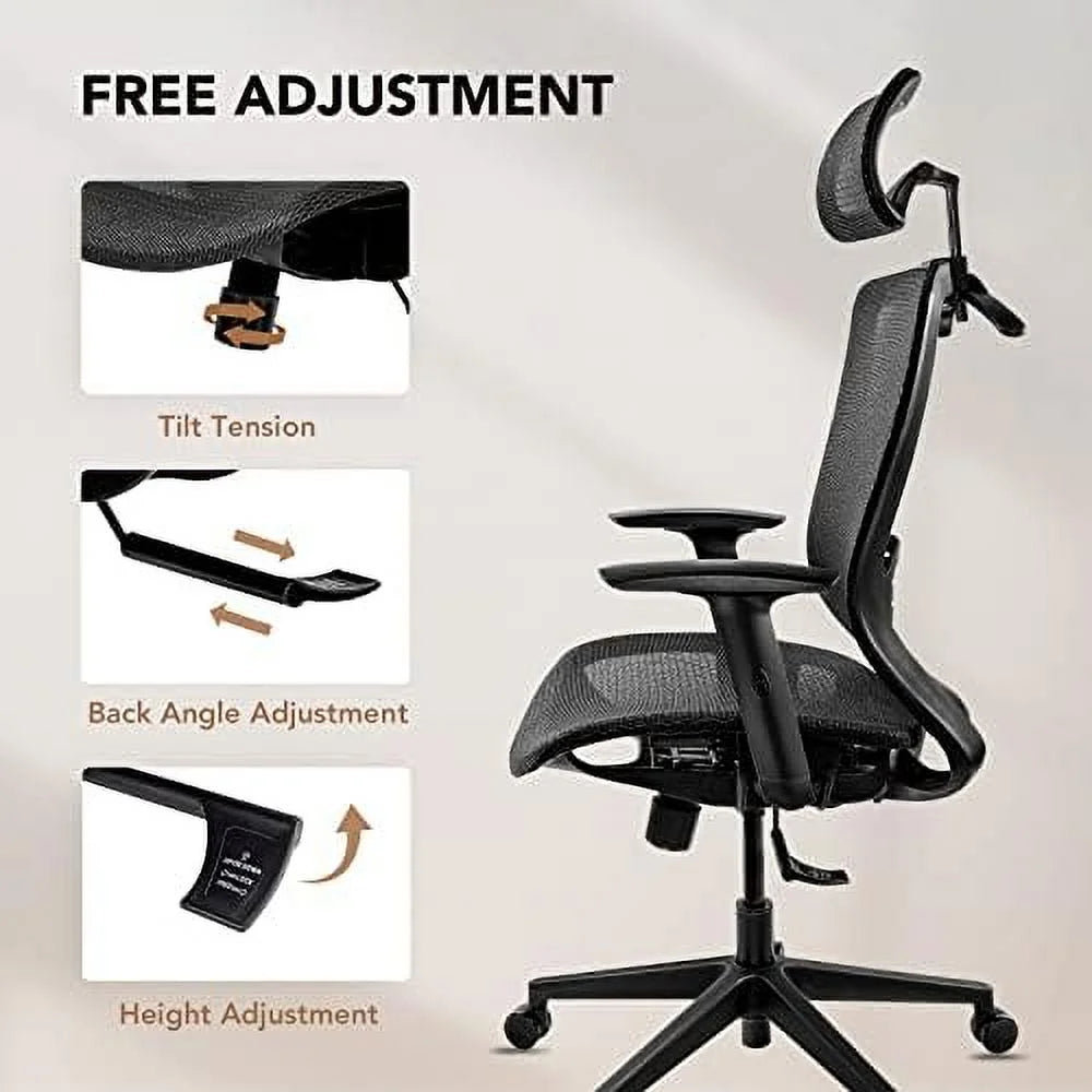 Gray Mesh Ergonomic Swivel Office Chair Z13114